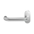 GPF Bouwbeslag RVS GPF1005.09-04L Hoa deurkruk gatdeel op ovaal rozet 70x32x10 mm linkswijzend RVS geborsteld GPF1005090200-04