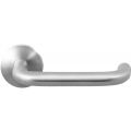 GPF Bouwbeslag RVS GPF1006.09-00 Hoa deurkruk op rond rozet 50x8 mm RVS geborsteld GPF1006090100-00