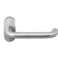 GPF Bouwbeslag RVS GPF1006.09-04R Hoa deurkruk gatdeel op ovaal rozet 70x32x10 mm rechtswijzend RVS geborsteld GPF1006090300-04