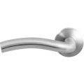 GPF Bouwbeslag RVS GPF1010.09-00L Kui deurkruk gatdeel op rond rozet RVS 50x8 mm linkswijzend RVS geborsteld GPF1010090200-00