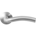 GPF Bouwbeslag RVS GPF1010.09-00R Kui deurkruk gatdeel op rond rozet RVS 50x8 mm rechtswijzend RVS geborsteld GPF1010090300-00