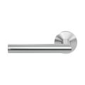 GPF Bouwbeslag RVS GPF1015.09-00L/R Toi deurkruk gatdeel op rond rozet RVS 50x8 mm links-rechtswijzend RVS geborsteld GPF1015090200-00