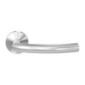 GPF Bouwbeslag RVS GPF1075.09-00 Tonga deurkruk op rond rozet RVS 50x8 mm RVS geborsteld GPF1075090100-00