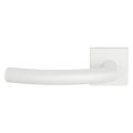 GPF Bouwbeslag ZwartWit GPF1075.62-02L Tonga deurkruk gatdeel op vierkant rozet wit 50x8 mm linkswijzend GPF1075620200-02