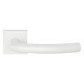 GPF Bouwbeslag ZwartWit GPF1075.62-02R Tonga deurkruk gatdeel op vierkant rozet 50x8 mm rechtswijzend wit GPF1075620300-02