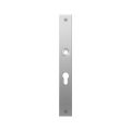 GPF Bouwbeslag RVS 1100.28L/R PC55 deurkruk gatdeel links-rechtswijzend plaatschild rechthoekig zonder veer 240x30x2 mm PC55 RVS geborsteld GPF110028232