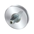 GPF Bouwbeslag RVS 1100.05.400 rozet rond 50x6 mm met vastgelaste knopvastzetter RVS gepolijst GPF110045400