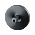 GPF Bouwbeslag PVD GPF1100.P1.0400 rozet rond 50x8 mm met vastgelaste knopvastzetter PVD antraciet GPF1100P10400
