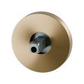 GPF Bouwbeslag PVD GPF1100.P4.0400 rozet rond 50x8 mm met vastgelaste knopvastzetter PVD mat messing GPF1100P40400