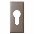 GPF Bouwbeslag Anastasius GPF1101.A3 cilinderrozet rechthoekig 70x32x10 mm Mocca blend GPF1101A30902