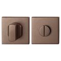 GPF Bouwbeslag Anastasius 1102.A2.0910 toiletgarnituur vierkant 50x50x8 mm stift 8 mm grote knop Bronze blend GPF1102A20910