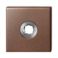 GPF Bouwbeslag Anastasius 1102.A2 L vierkant click rozet 50x50x8 mm linkswijzend Bronze blend GPF1102A20200