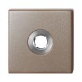 GPF Bouwbeslag Anastasius 1102.A3 vierkant click rozet 50x50x8 mm Mocca blend GPF1102A30100