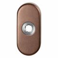 GPF Bouwbeslag Anastasius 1104.A2 L ovaal click rozet 70x32x10 mm linkswijzend Bronze blend GPF1104A20200