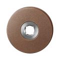 GPF Bouwbeslag Anastasius 1105.A2 L rond click rozet 50x6 mm linkswijzend Bronze blend GPF1105A20200