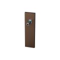 GPF Bouwbeslag Anastasius 1115.A2.442 PC72 kortschild rechthoekig 170x46x8 mm PC72 met vastgelaste knopvastzetter Bronze blend GPF1115A20442