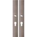 GPF Bouwbeslag Anastasius 1175.A3 PC55 langschild rechthoekig enkelverend 282x40x8,5 mm PC55 Mocca blend GPF1175A30132