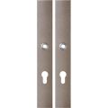 GPF Bouwbeslag Anastasius 1175.A3 PC72 langschild rechthoekig enkelverend 282x40x8,5 mm PC72 Mocca blend GPF1175A30142