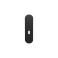GPF Bouwbeslag ZwartWit GPF1210.61L/R BB72 kortschild gatdeel afgerond 169x46x8,5 mm zonder krukgat BB72 links-rechtsdraaiend zwart GPF1210610211