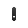 GPF Bouwbeslag ZwartWit GPF1210.61L/R PC72 kortschild gatdeel afgerond 169x46x8,5 mm zonder krukgat PC72 links-rechtsdraaiend zwart GPF1210610242