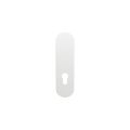 GPF Bouwbeslag ZwartWit GPF1210.62L/R PC72 kortschild gatdeel afgerond 169x46x8,5 mm zonder krukgat PC72 links-rechtsdraaiend wit GPF1210620242