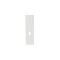 GPF Bouwbeslag ZwartWit GPF1215.62L/R BB56 kortschild gatdeel rechthoekig 169x46x8,5 mm zonder krukgat BB56 links-rechtsdraaiend wit GPF1215620201