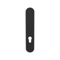 GPF Bouwbeslag ZwartWit GPF1220.61L/R PC72 langschild gatdeel afgerond 218x40x8.5 mm zonder krukgat PC72 links-rechtsdraaiend zwart GPF1220610242