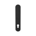GPF Bouwbeslag ZwartWit GPF1220.61L/R PC92 langschild gatdeel afgerond 218x40x8.5 mm zonder krukgat PC92 links-rechtsdraaiend zwart GPF1220610262