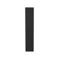 GPF Bouwbeslag ZwartWit GPF1225.61L/R blind langschild gatdeel rechthoekig 218x40x8.5 mm geheel blind links-rechtsdraaiend zwart GPF1225610200