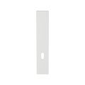 GPF Bouwbeslag ZwartWit GPF1225.62L/R BB72 langschild gatdeel rechthoekig 218x40x8.5 mm zonder krukgat BB72 links-rechtsdraaiend wit GPF1225620211