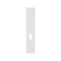 GPF Bouwbeslag ZwartWit GPF1225.62L/R PC55 langschild gatdeel rechthoekig 218x40x8.5 mm zonder krukgat PC55 links-rechtsdraaiend wit GPF1225620232