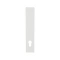 GPF Bouwbeslag ZwartWit GPF1225.62L/R PC92 langschild gatdeel rechthoekig 218x40x8.5 mm zonder krukgat PC92 links-rechtsdraaiend wit GPF1225620262