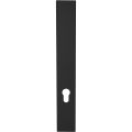 GPF Bouwbeslag ZwartWit GPF1275.61L/R PC72 langschild gatdeel XL rechthoekig 282x40x8,5 mm zonder krukgat PC72 links-rechtsdraaiend zwart GPF1275610242