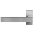 GPF Bouwbeslag RVS GPF1302.01L Zaki+ deurkruk gatdeel op rechthoekig rozet RVS 70x32x10 mm linkswijzend RVS geborsteld GPF1302090200-01