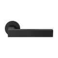 GPF Bouwbeslag ZwartWit GPF1304.61-00 Tapu deurkruk op rond rozet zwart 50x8 mm zwart GPF1304610100-00