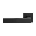 GPF Bouwbeslag ZwartWit GPF1304.61.02L Tapu deurkruk gatdeel op vierkant rozet zwart 50x8 mm linkswijzend zwart GPF1304610200-02