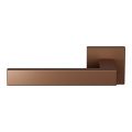 GPF Bouwbeslag Anastasius 1308.A2-02L Zika deurkruk linkswijzend op vierkant rozet 50x50x8 mm Bronze blend GPF1308A20200-02