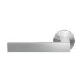 GPF Bouwbeslag RVS GPF1308.09-00L/R Zika deurkruk gatdeel op rond rozet 50x8 mm links-rechtswijzend RVS geborsteld GPF1308090200-00