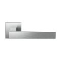 GPF Bouwbeslag RVS GPF1308.09-02R Zika deurkruk gatdeel op vierkant rozet geborsteld 50x50x8 mm rechtswijzend RVS geborsteld GPF1308090300-02