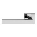 GPF Bouwbeslag RVS GPF1308.02L Zika deurkruk gatdeel op vierkant rozet 50x50x8 mm linkswijzend RVS gepolijst GPF1308490200-02