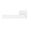 GPF Bouwbeslag ZwartWit GPF1308.62-02R Zika deurkruk op vierkant rozet 50x50x8 mm wit GPF1308620300-02