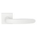 GPF Bouwbeslag ZwartWit GPF1310.62-02R Taka deurkruk gatdeel op vierkant rozet 50x8 mm rechtswijzend wit GPF1310620300-02