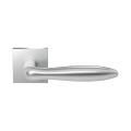 GPF Bouwbeslag RVS GPF1314-02R Rangi deurkruk gatdeel op vierkant rozet 50x8 mm rechtswijzend RVS geborsteld GPF1314090300-02