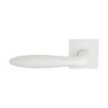 GPF Bouwbeslag ZwartWit GPF1314.62-02L Rangi deurkruk gatdeel op vierkant rozet 50x8 mm linkswijzend wit GPF1314620200-02