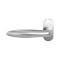 GPF Bouwbeslag RVS GPF1315.04L Pepe deurkruk gatdeel op ovaal rozet 70x32x10 mm linkswijzend RVS geborsteld GPF1315090200-04