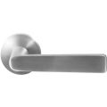 GPF Bouwbeslag RVS GPF1325.09-00 Kume deurkruk op rond rozet 50x8 mm RVS geborsteld GPF1325090100-00