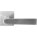 GPF Bouwbeslag RVS 1325.09-02R Kume deurkruk gatdeel op vierkante rozet 50x50x8 mm rechtswijzend RVS mat geborsteld GPF1325090300-02