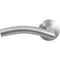 GPF Bouwbeslag RVS GPF2035.00L Papa deurkruk gatdeel linkswijzend op rond rozet 50x8 mm linkswijzend RVS geborsteld GPF2035090200-00