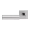 GPF Bouwbeslag RVS GPF2080.02L/R Kuri Duo deurkruk gatdeel op vierkant rozet geborsteld 50x50x8 mm links-rechtswijzend RVS gepolijst GPF208049-090200-02