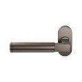 GPF Bouwbeslag Anastasius GPF2080.A1-04 L Kuri deurkruk gatdeel op ovaal rozet 70x32 mm linkswijzend Dark blend GPF2080A10200-04